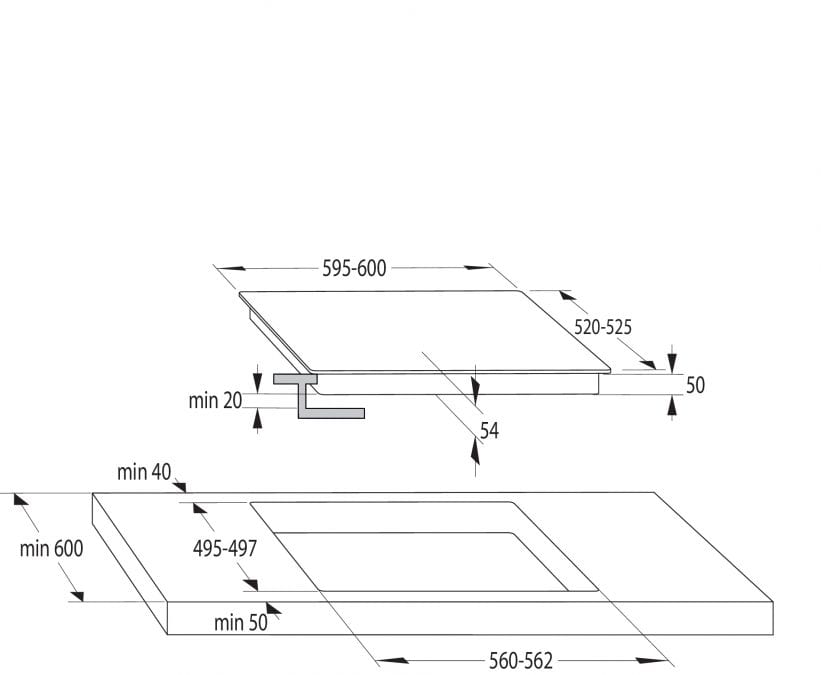 Table de cuisson | Induction<br>I6433C