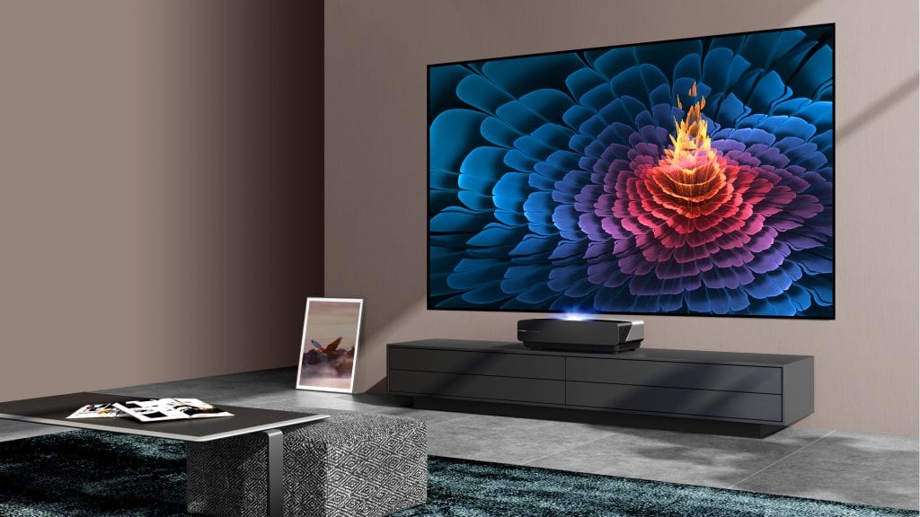 Laser Tv 4k Hdr Dolby Atmos100 Série L5f Hisense Téléviseurs Réfrigérateurs Barres De 2081