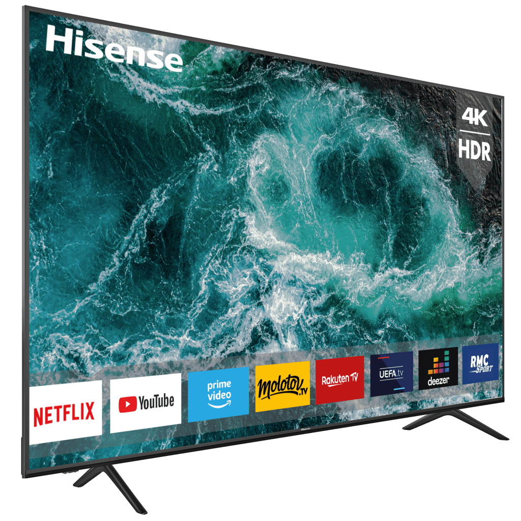 TV 4K, Pieds ajustables75 Série A7100F, Hisense