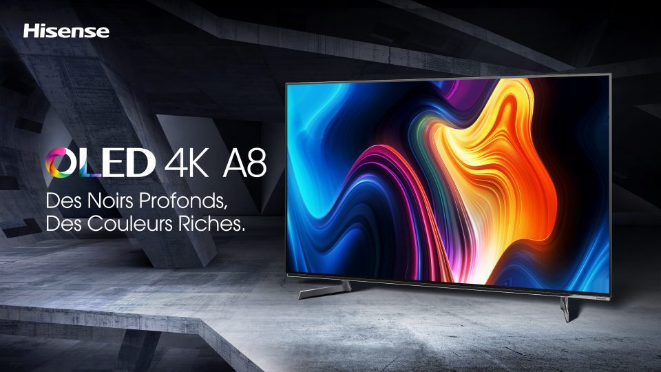 TV OLED 4K, Dolby Atmos55 Série A8G, Hisense
