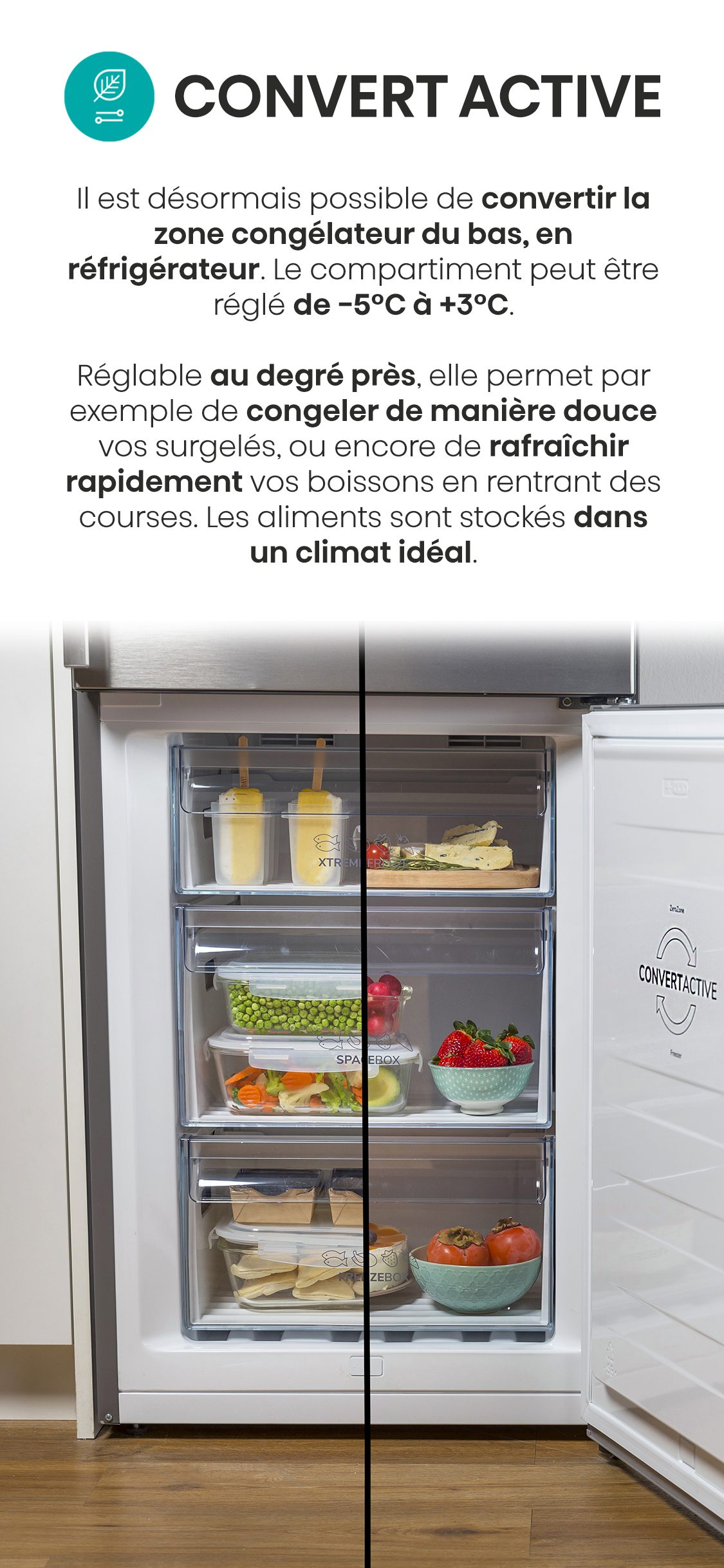Comment disposer les aliments dans un réfrigérateur combiné ?