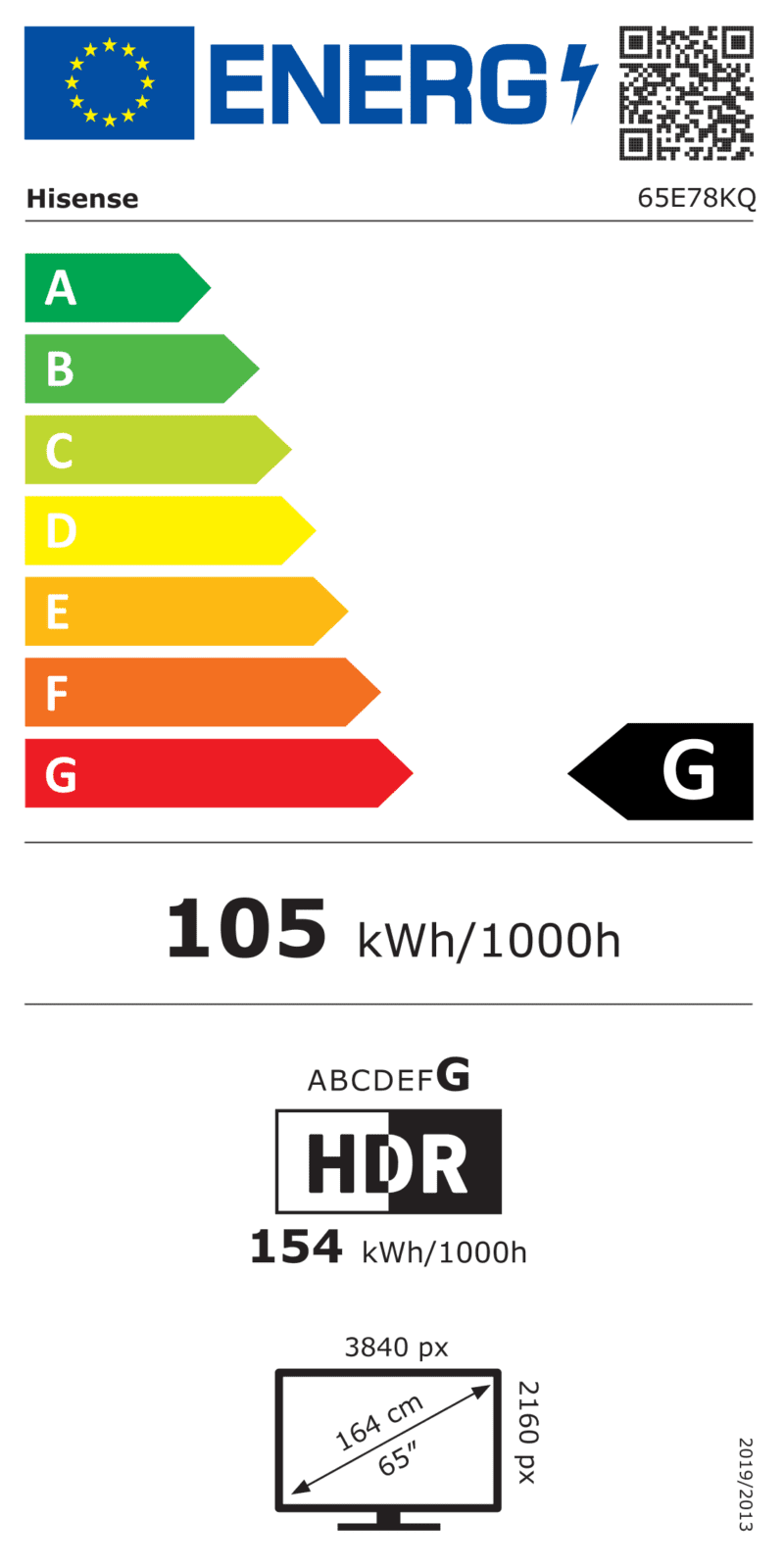 TV QLED 4K | Dolby Vision <br>65" Série E78KQ