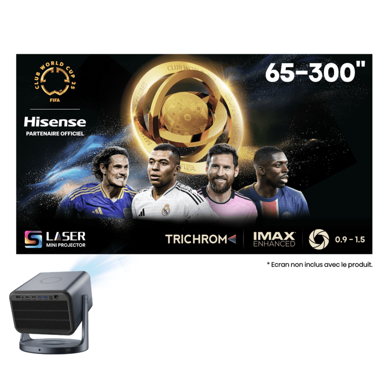 Laser Mini Projecteur I Focale ajustable<br>65-300" I C2 Pro