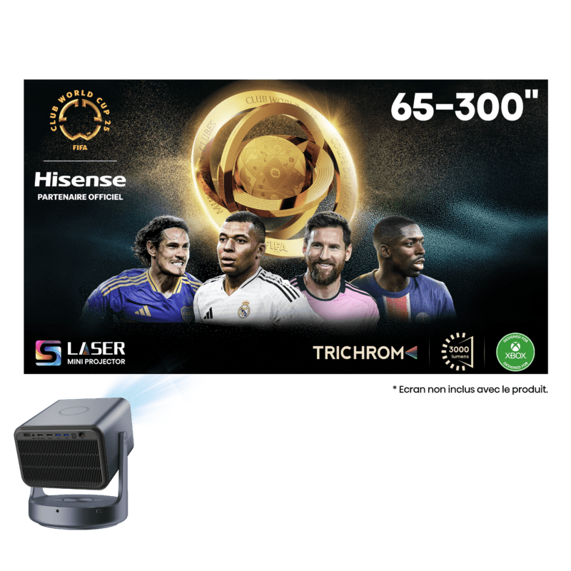 Smart Mini Projecteur I Focale ajustable<br>65-300" I C2 Ultra
