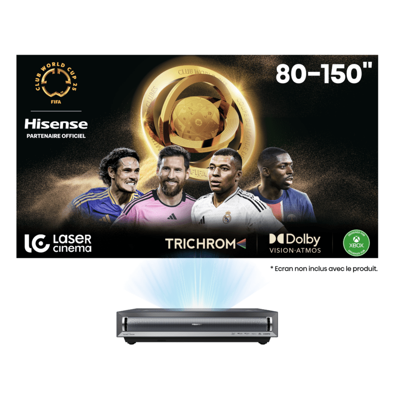 Laser Cinéma I Focale ajustable<br>80-150" I PX3-Pro