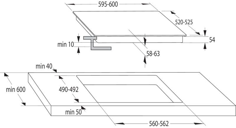 Table de cuisson | Induction<br>HI621FM