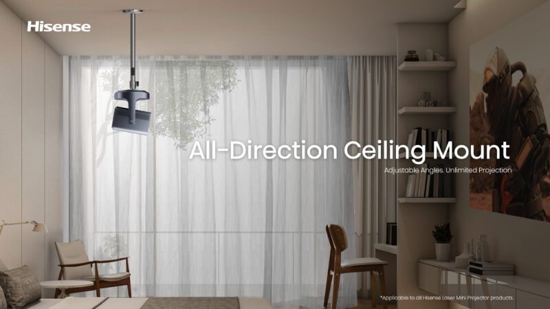 Support plafond - CM8Q- Gamme Laser Mini Projecteur