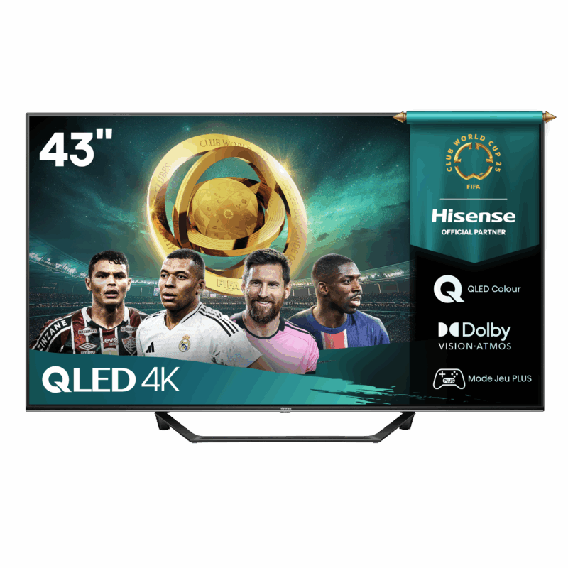 TV QLED 4K | Dolby Vision-Atmos <br>43" Série A7Q
