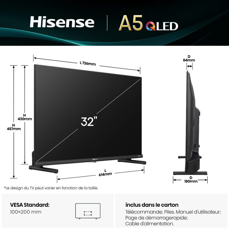 TV QLED FHD | Smart TV<br>32" SÉRIE A5Q