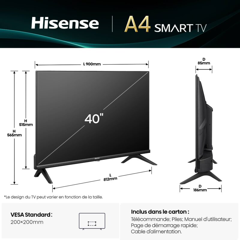 TV FHD | Smart TV<br>40" Série A4Q
