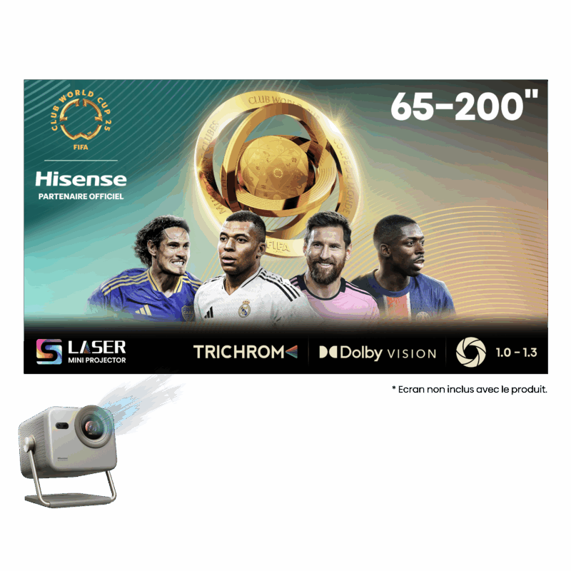 Laser Mini Projecteur I Focale ajustable<br>65-200" I M2 PRO