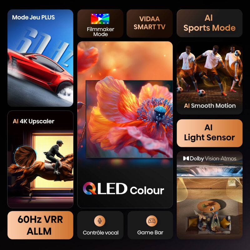 TV QLED 4K | Dolby Vision-Atmos <br>85" Série E7Q