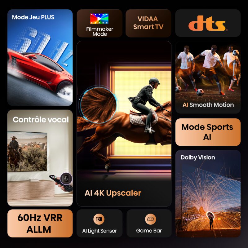 TV 4K | Dolby Vision <br>55" Série A6Q