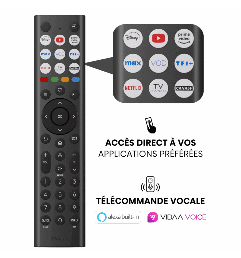 TV QLED 4K | Dolby Vision-Atmos <br>55" Série A7Q