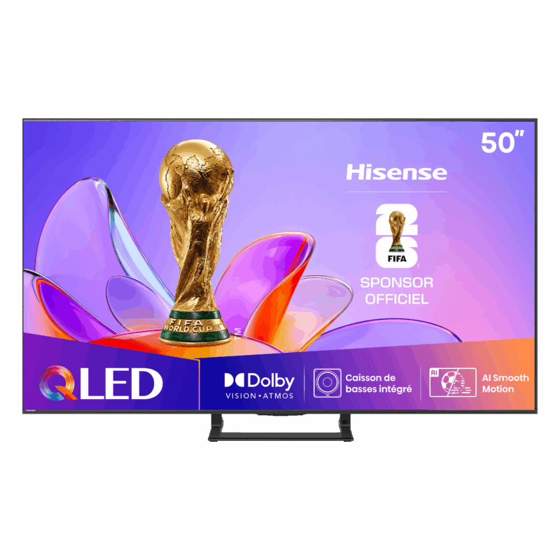 TV QLED 4K | Dolby Vision-Atmos <br>50" Série A7Q