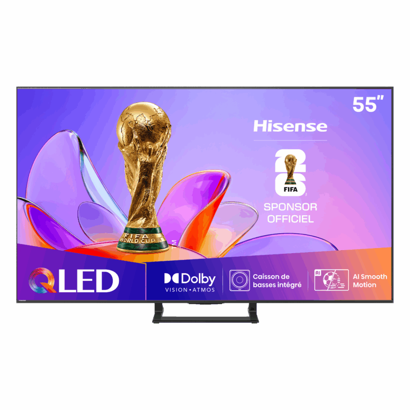 TV QLED 4K | Dolby Vision-Atmos <br>55" Série A7Q