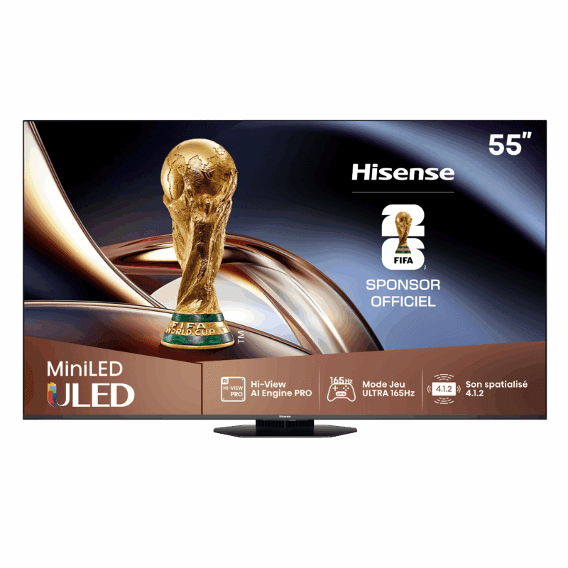 TV MINILED 4K | 165Hz VRR<br>55" SÉRIE U8Q